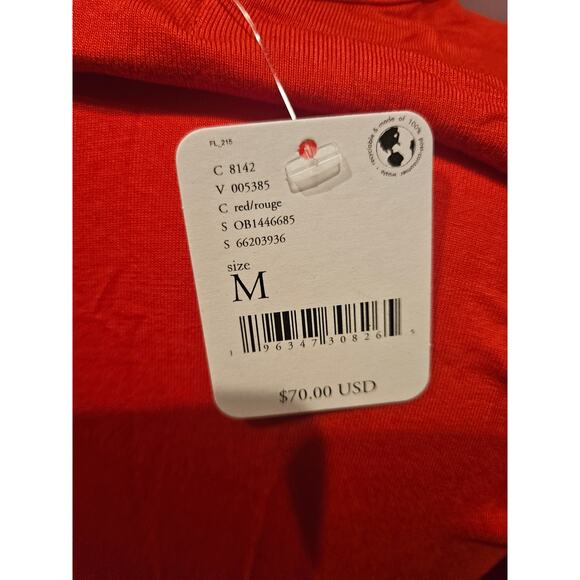 Free people beach womems medium red faux wrap mini dress nwt boho festival - Picture 4 of 6